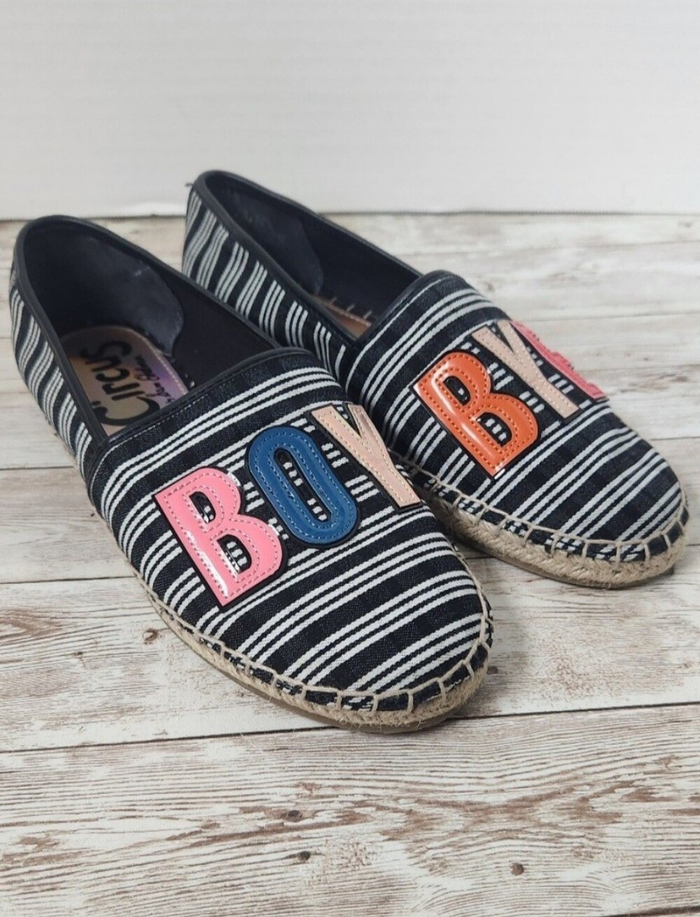 Circus by Sam Edelman Boy Bye Women's Leni Espadrille Flats Round Toe Size 5.5